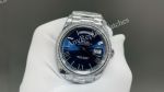 8+ Factory Rolex Daydate 40mm Diamond Bezel 3255 Movement Dark Blue Ombre  Face Watch
